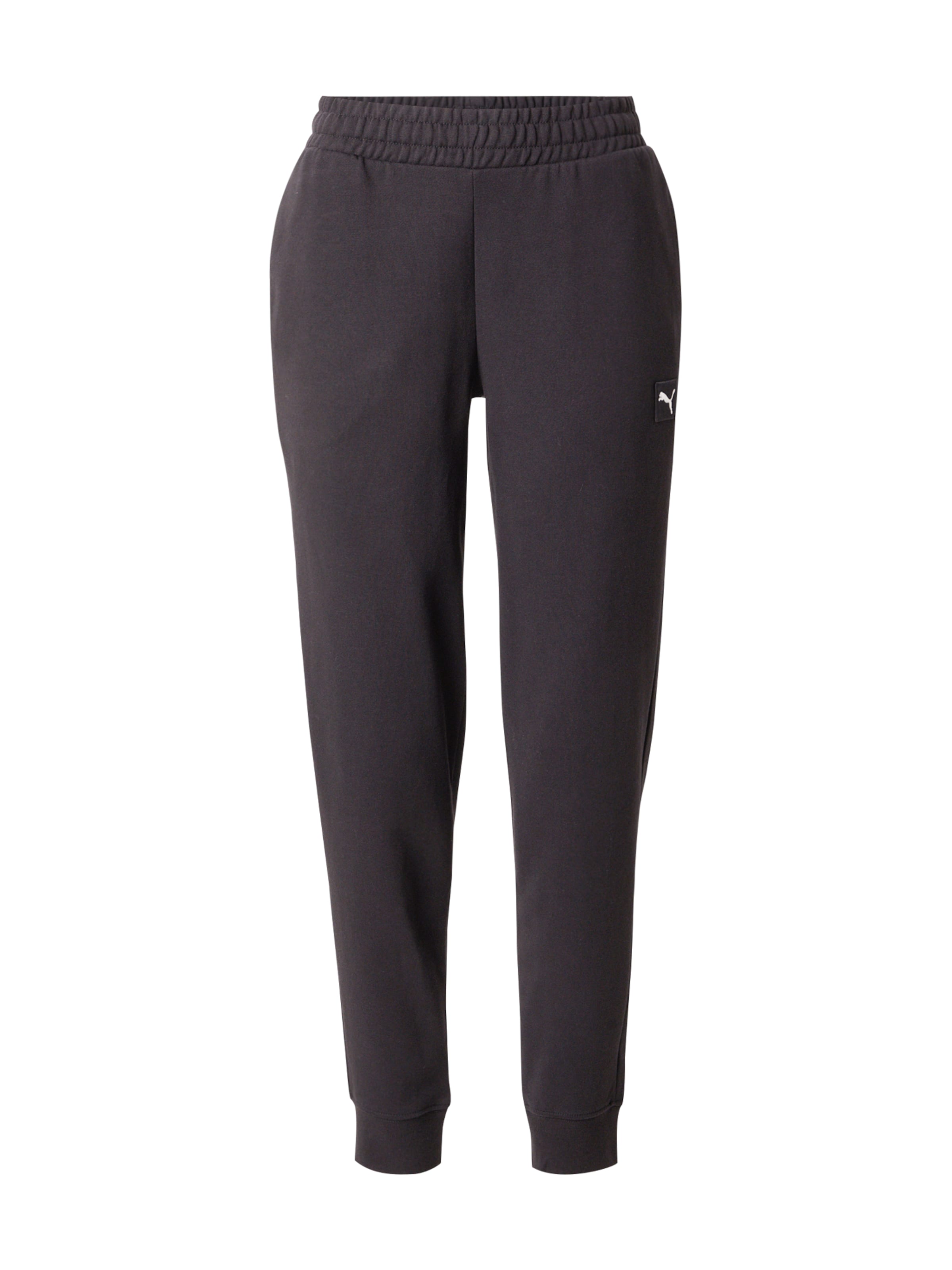 PUMA Tapered Παντελόνι 'ESS' σε μαύρο: μπροστά