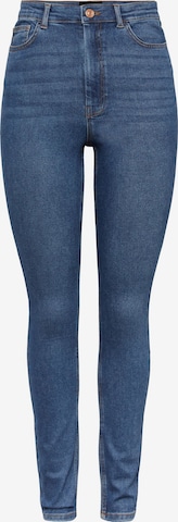 Coupe slim Jean PIECES en bleu : devant