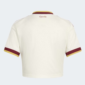 ADIDAS PERFORMANCE Functioneel shirt 'Spain 26 Away Cropped' in Wit