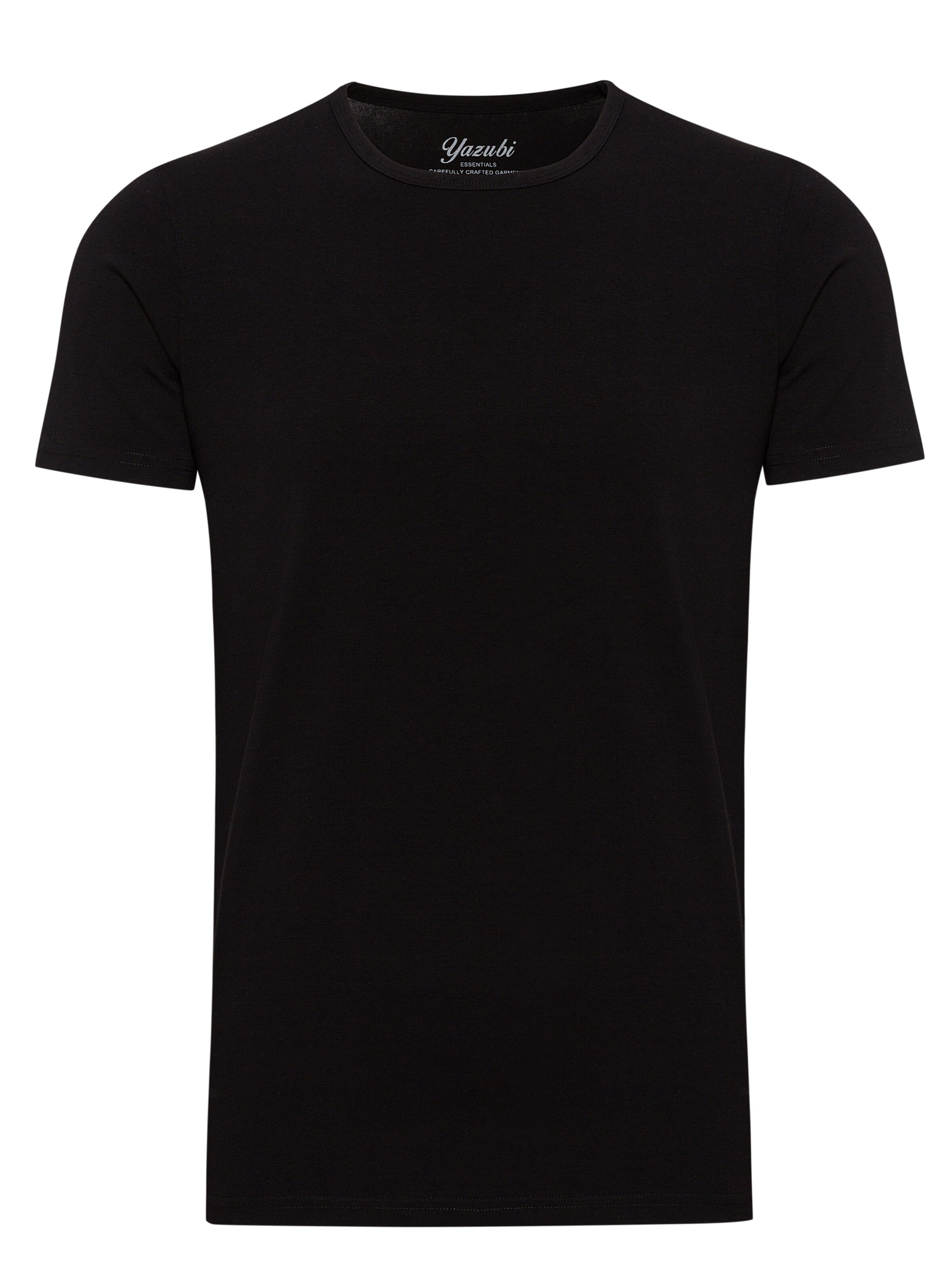 yazubi Shirt 'Mythic Crew Neck' in Black