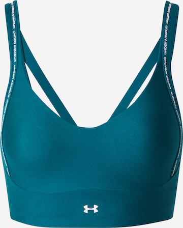 UNDER ARMOUR Bustier Sport bh 'Infinity' in Blauw: voorkant