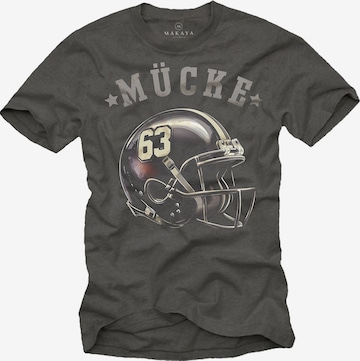MAKAYA Shirt '63-Helm' in Grey: front