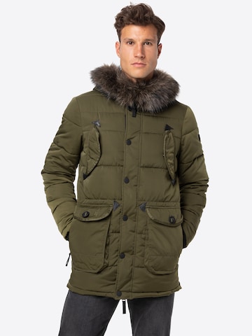 Parka invernale 'Chinook' di Superdry in verde: frontale