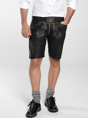 SPIETH & WENSKY Regular Traditional pants 'Fulvier' in Black: front