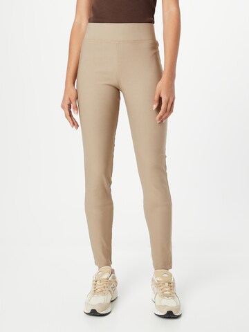 Freequent Slim fit Pants in Beige: front