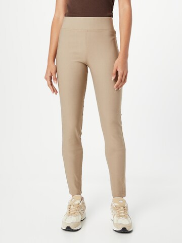 Coupe slim Pantalon Freequent en beige : devant