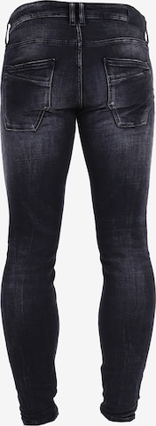 Le Temps Des Cerises Skinny Jeans 'POWERC' in Zwart