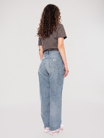 Carhartt WIP Baggy Jeans 'W' Brandon Double Knee Pant Blue' i blå