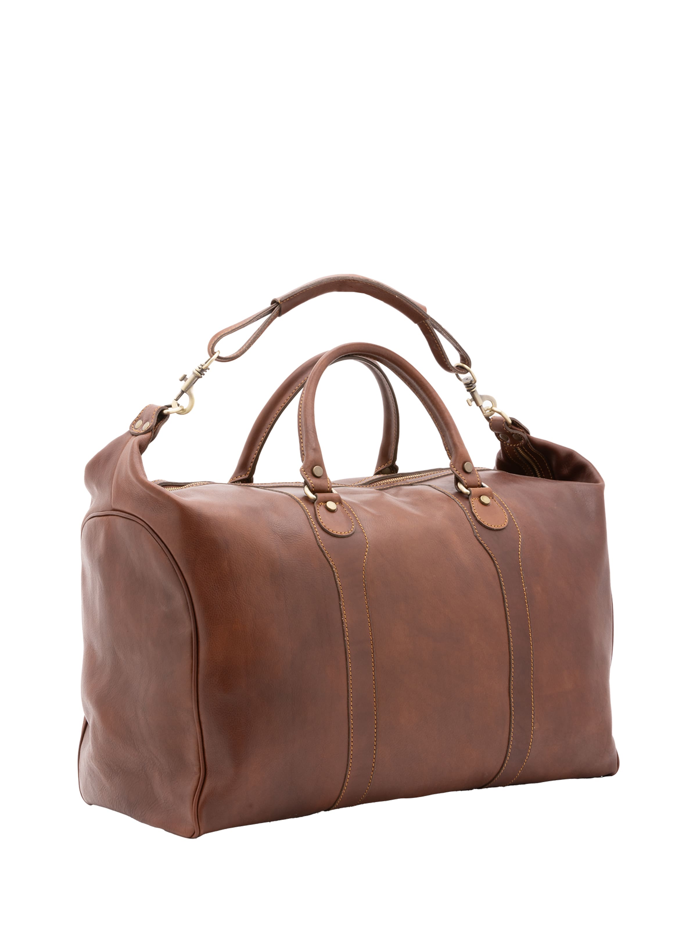 Borsa da viaggio di Viola Castellani in marrone: frontale