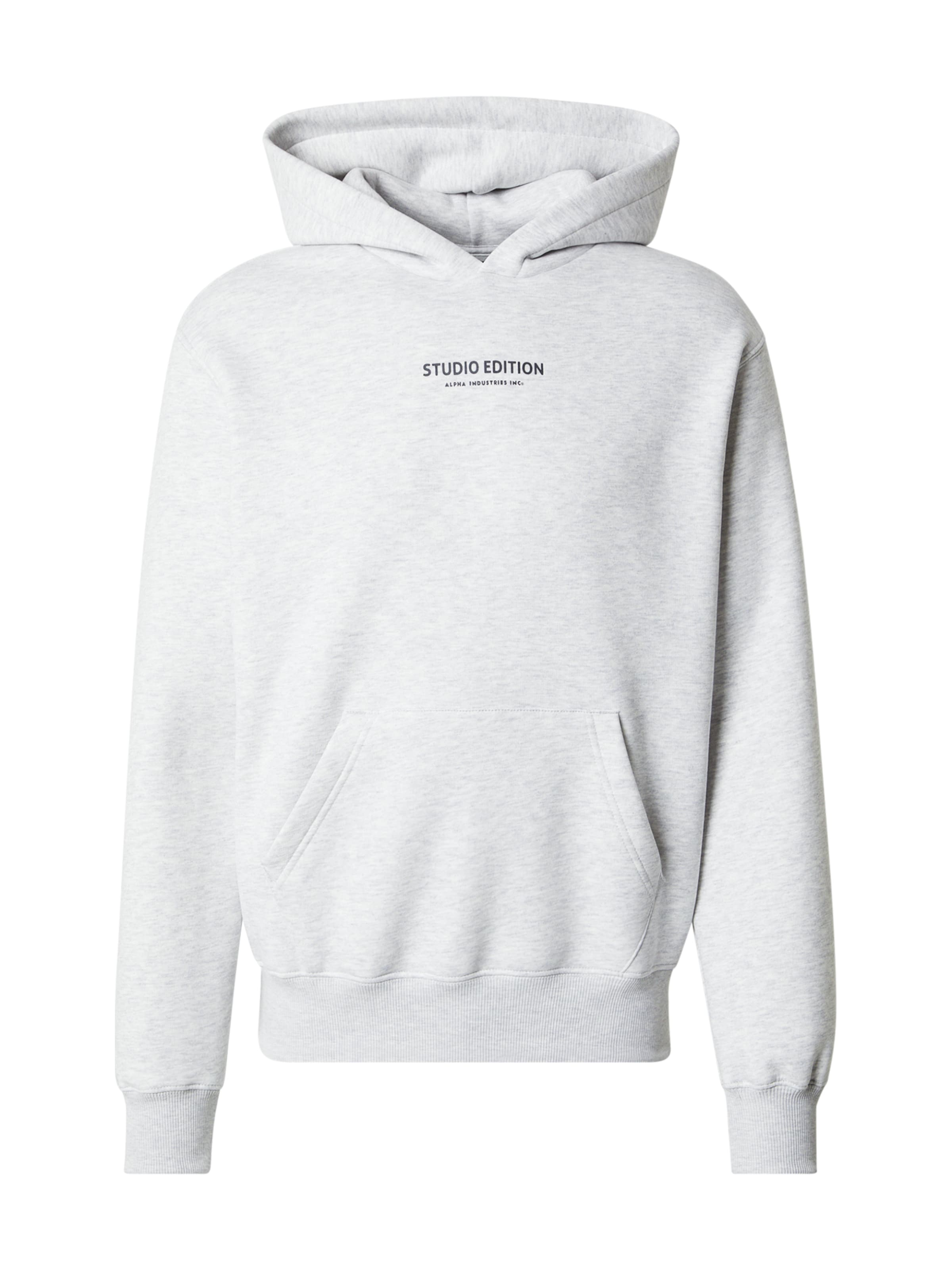 ALPHA INDUSTRIES Sweatshirt 'Studio Edition' i grå: framsida