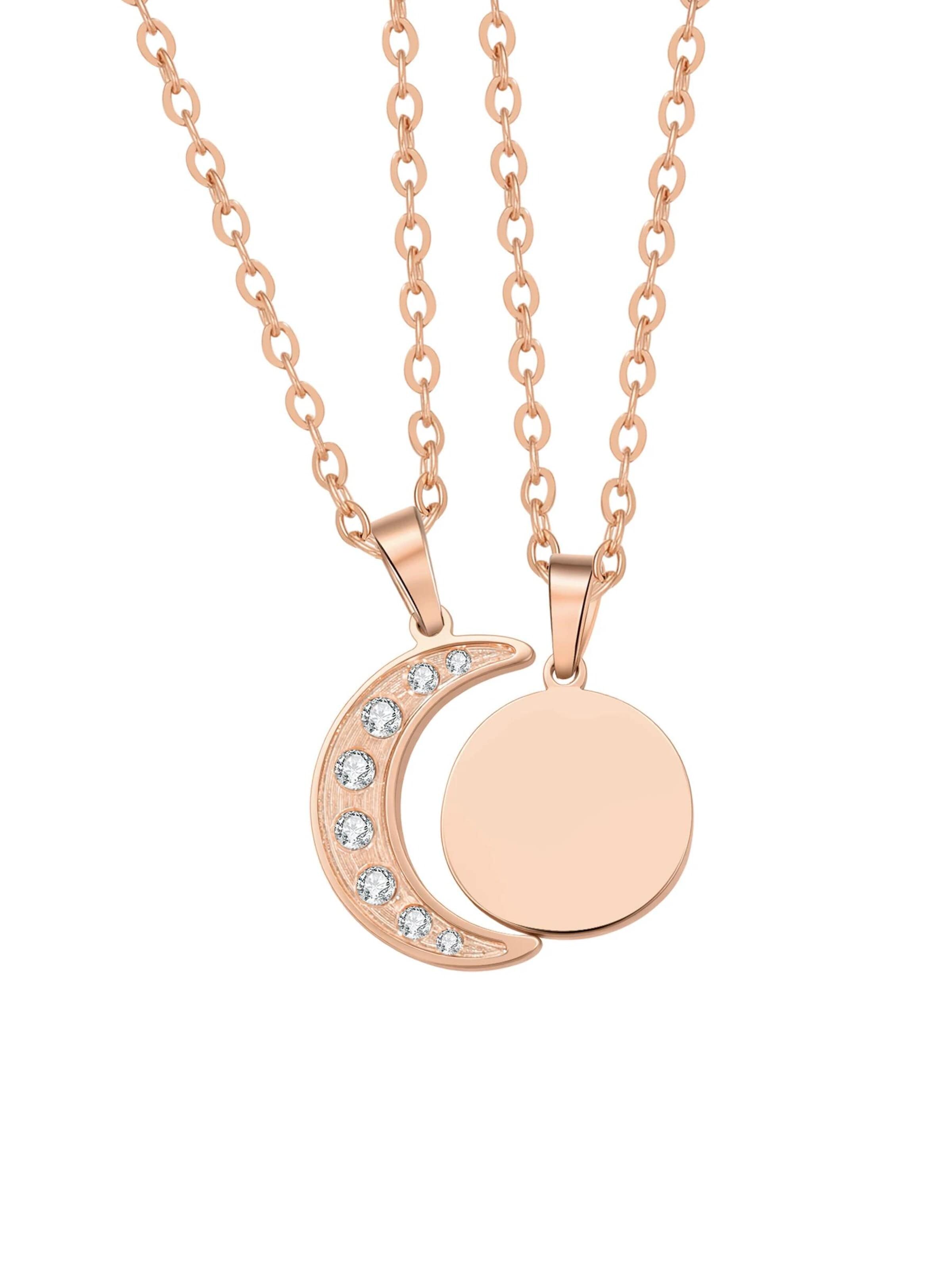 Chaîne 'Connected Sun & Moon' Hey Happiness en or