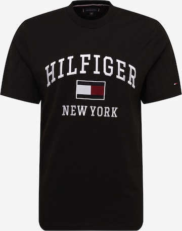 Maglietta di TOMMY HILFIGER in nero: frontale