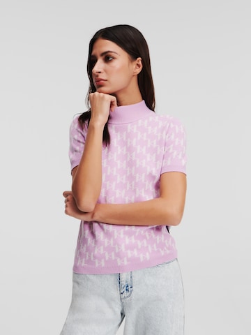 Karl Lagerfeld - Pullover em roxo: frente