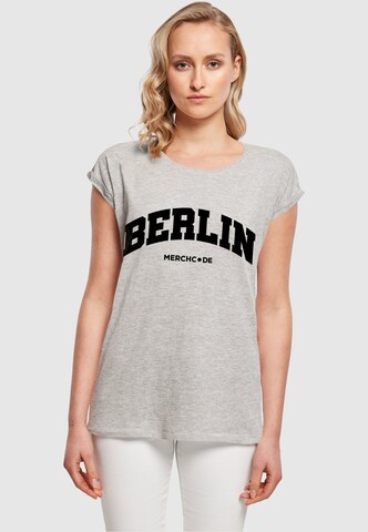 Merchcode Shirt 'Berlin' in Grey: front
