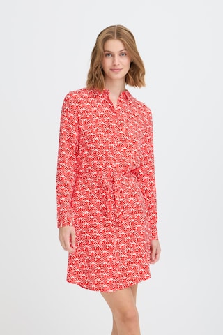 ICHI Kleid  'VIMSE ' in Rot: Vorderseite