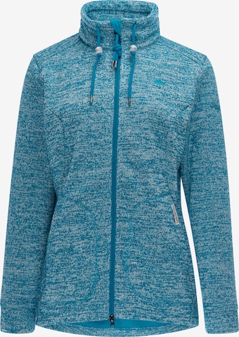 Veste en polaire Schmuddelwedda en bleu : devant