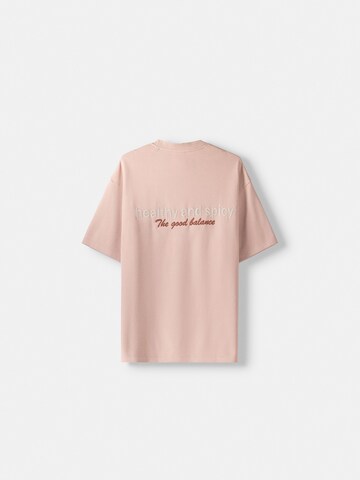 Bershka T-Shirt in Pink