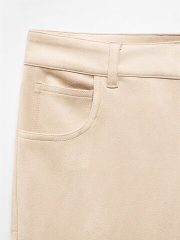 MANGO Regular Broek 'ELINA' in Beige