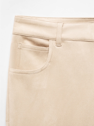 MANGO Regular Hose 'ELINA' in Beige