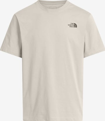 balta THE NORTH FACE Marškinėliai 'MOUNTAIN SKETCH': priekis