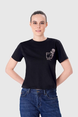UNIQVIBE Shirt in Black: front