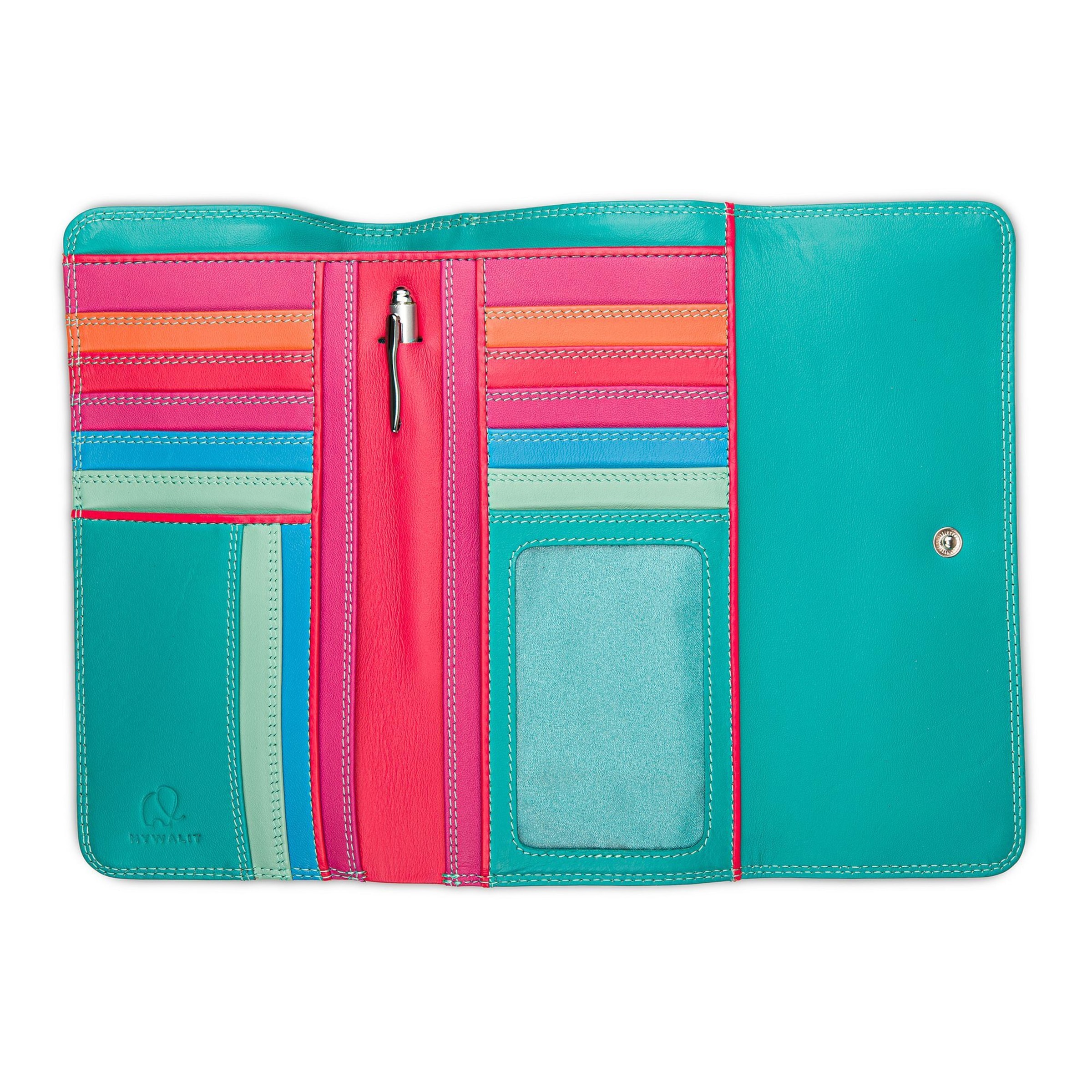 Portamonete 'Tri-fold' di mywalit in blu
