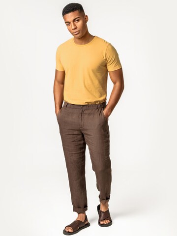 Living Crafts Regular Pants 'AYKE' in Brown