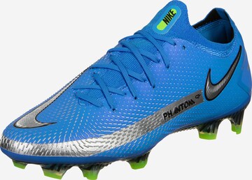 NIKE Soccer Cleats 'Phantom Elite' in Blue: front