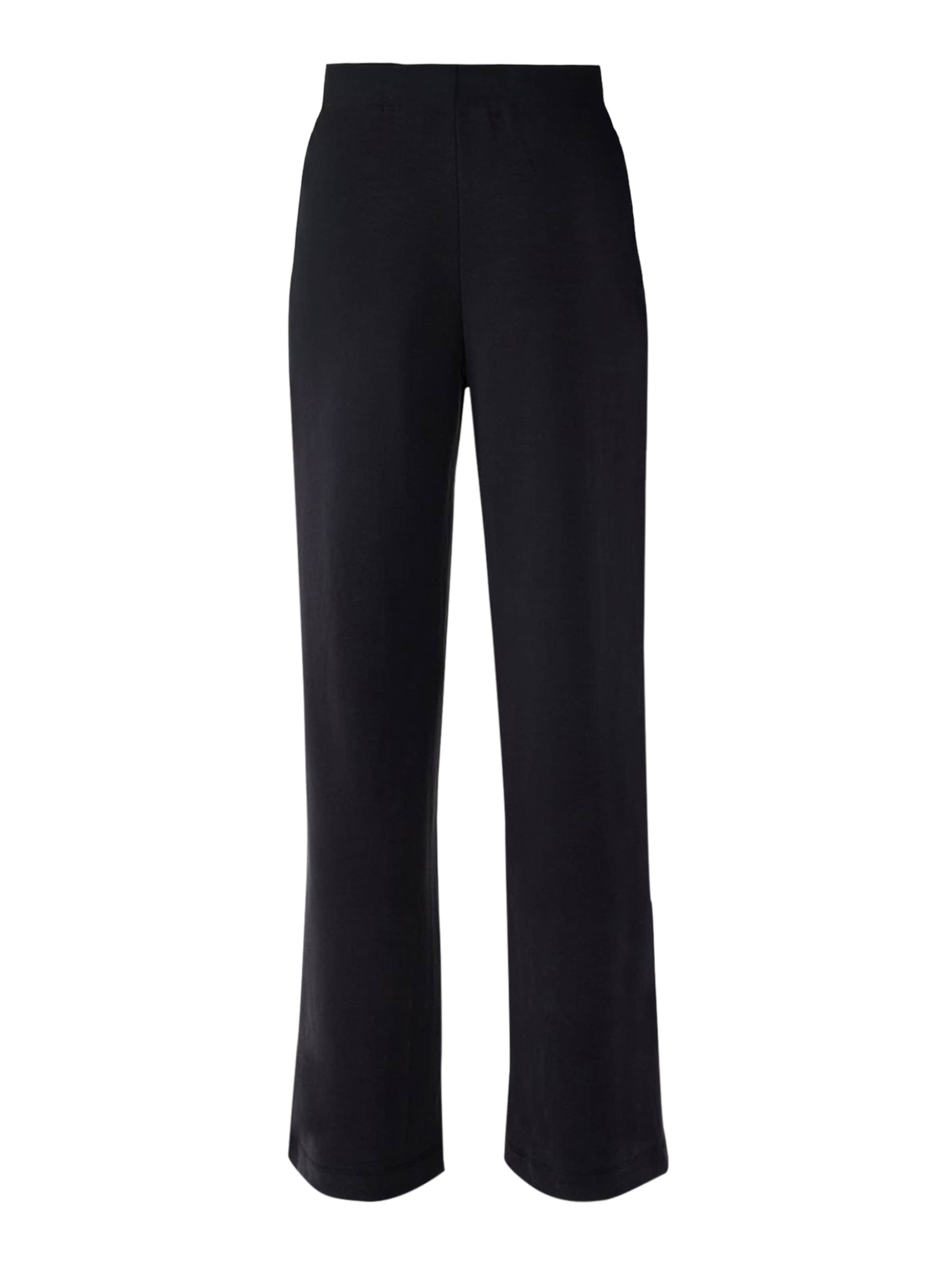 No Matter What Wide Leg Hose in Schwarz: Vorderseite