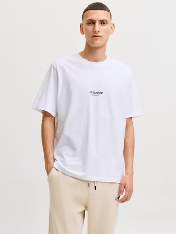 JACK & JONES Μπλουζάκι 'JJESOHO' σε καφέ: μπροστά
