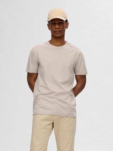 SELECTED Shirt 'Aspen' in Beige: voorkant
