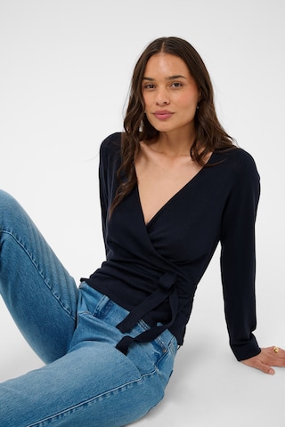 Kaffe Gebreid vest 'KALizza' in Blauw