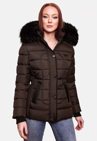 MARIKOO Зимняя куртка 'Unique' в Коричневый: спереди