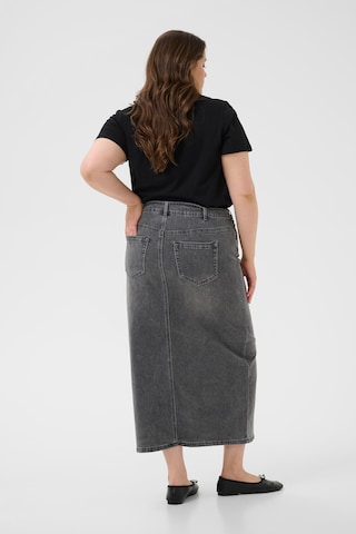 KAFFE CURVE Rok 'Ally' in Grijs