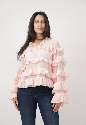 CHERRY KOKO Blouse in Roze: voorkant