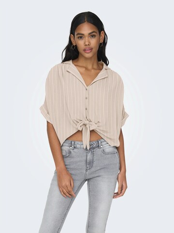 Chemisier 'ONLPAULA' ONLY en gris : devant