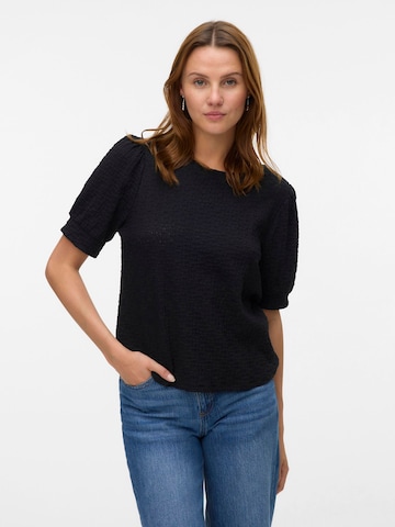 VERO MODA - Camiseta 'VMFlower' en negro: frente