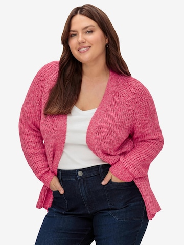 SHEEGO Strickjacke in Pink