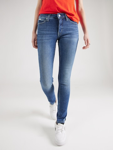 Calvin Klein Jeans - Skinny Vaquero en azul: frente