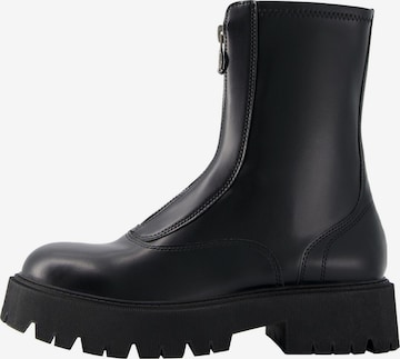 Bershka Stiefelette in Schwarz