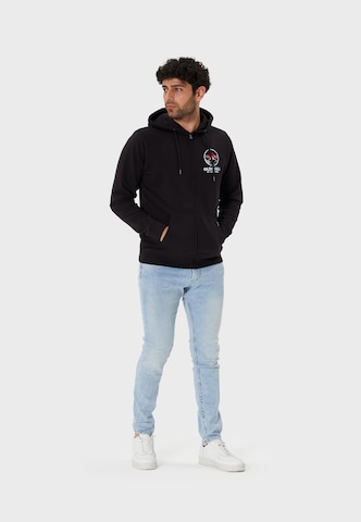 Oldskull Sweatjacke in Schwarz
