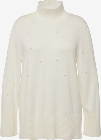 Pull-over Ulla Popken en blanc : devant