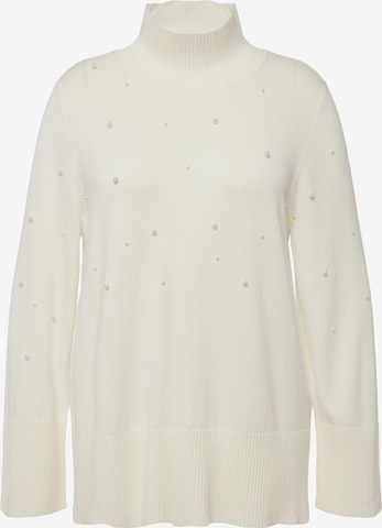 Ulla Popken Sweater in White: front