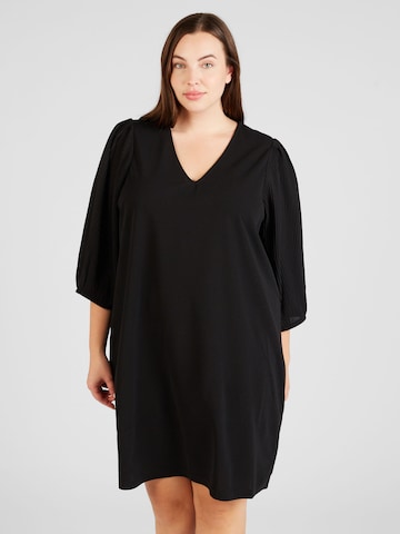 Rochie 'CRITH' de la Vero Moda Curve pe negru: față