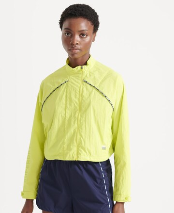 Superdry Athletic Jacket in Yellow: front