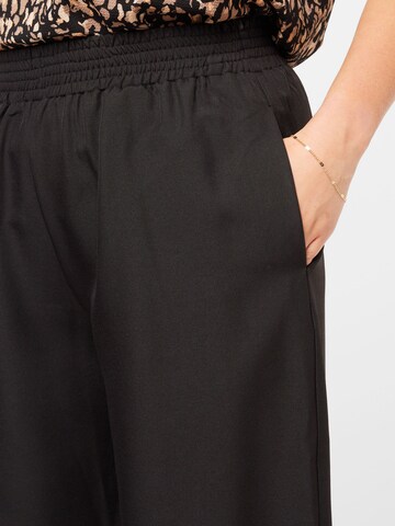 Wide leg Pantaloni 'New Thea' de la ONLY Carmakoma pe negru