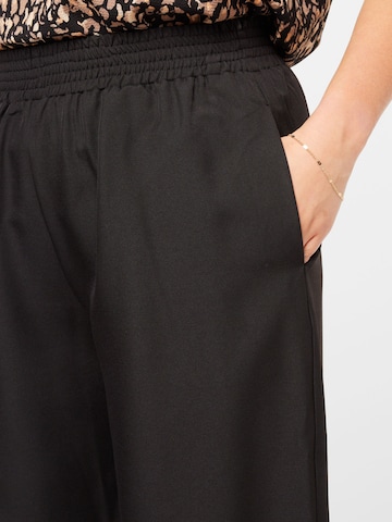 ONLY Carmakoma Široke hlačnice Hlače 'New Thea' | črna barva