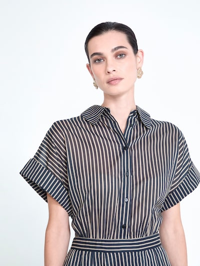 Lola Casademunt Košilové šaty ve velikosti 40 - černá / bílá, Produkt