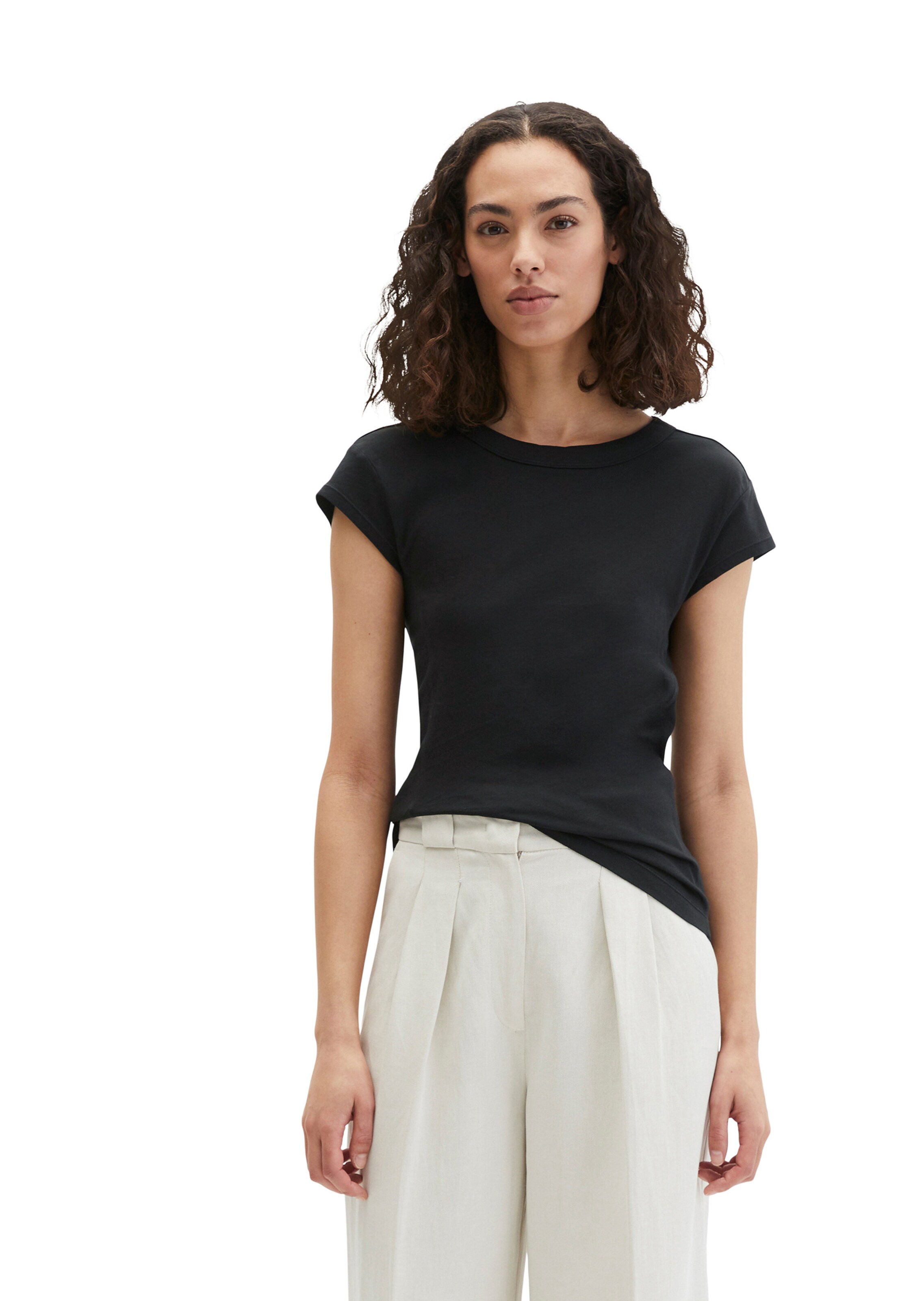 Marc O'Polo Shirt in Zwart: voorkant