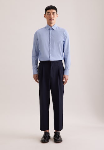 Fit confort Chemise business 'Schwarze Rose' SEIDENSTICKER en bleu